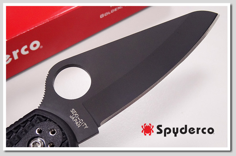 Spyderco Salt 2黑柄黑平刃水中折刀 H1鋼