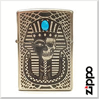 Zippo日系 エジプト神話ファラオ(Pharaoh)埃及神話 - 土耳其石-法老王防風打火機